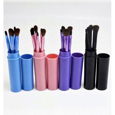 2019 Factory Outlet Portable 5 Pcs Eye Shadow Eyebrow Lip Brush Set Horse Hair Makeup Brush